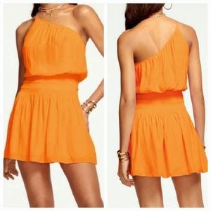 Ramy Brook LEILA DRESS one shoulder Sz L NWT STYLE A0222313R color Sherb